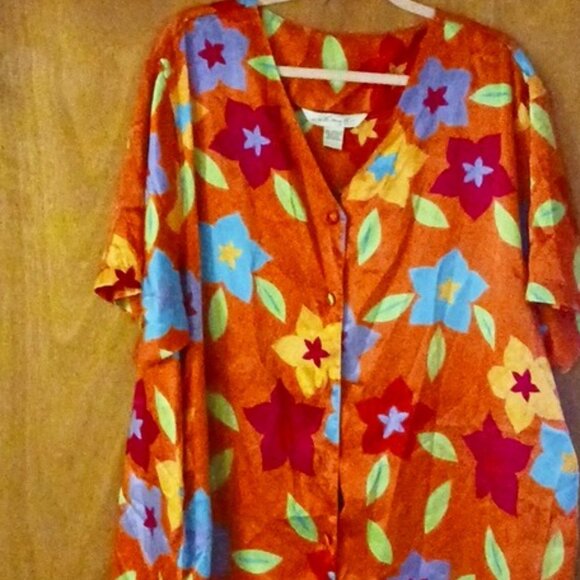 Orange Multi/star Intimate  Robe - Picture 1 of 1